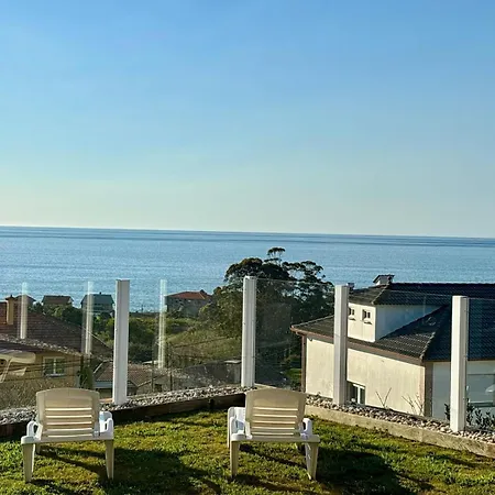 Villa Holibai, San Martino, Desconecta En Esta Gallega Con Vistas A Islas Cies Baiona